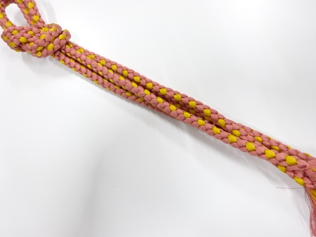 JAPANESE KIMONO / HANDTIED OBIJIME CORD